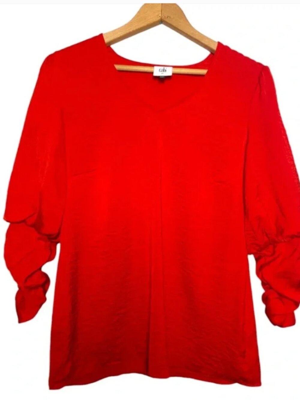 Serpentine Snake Print Blouse Long Sleeves Wide Cuff